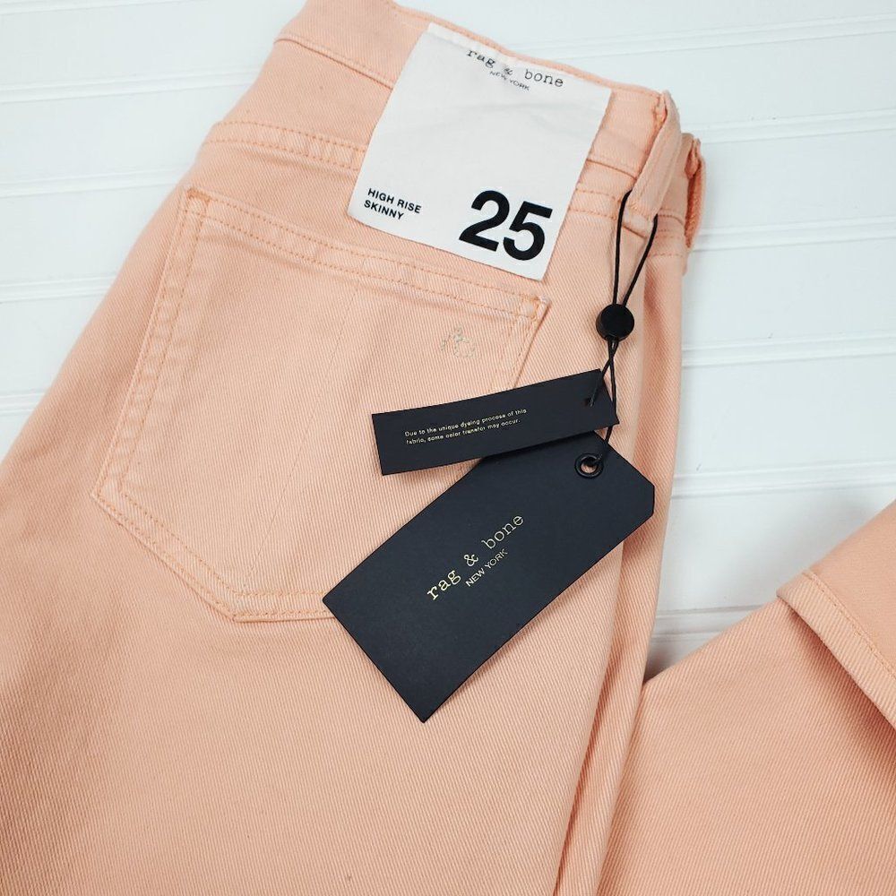 Rag & Bone High Rise Skinny Jeans NWT Size 25 - Picture 13 of 15